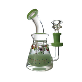 SirEEL Glycerin Nature 7" shower dab rig with assorted colors and designs.