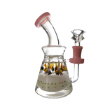 SirEEL Glycerin Nature Shower Dab Rig 7" with assorted colors and designs.