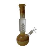 FUMED SPIRAL PERC BEAKER CHEEF GLASS WATER PIPE BONG 11 "