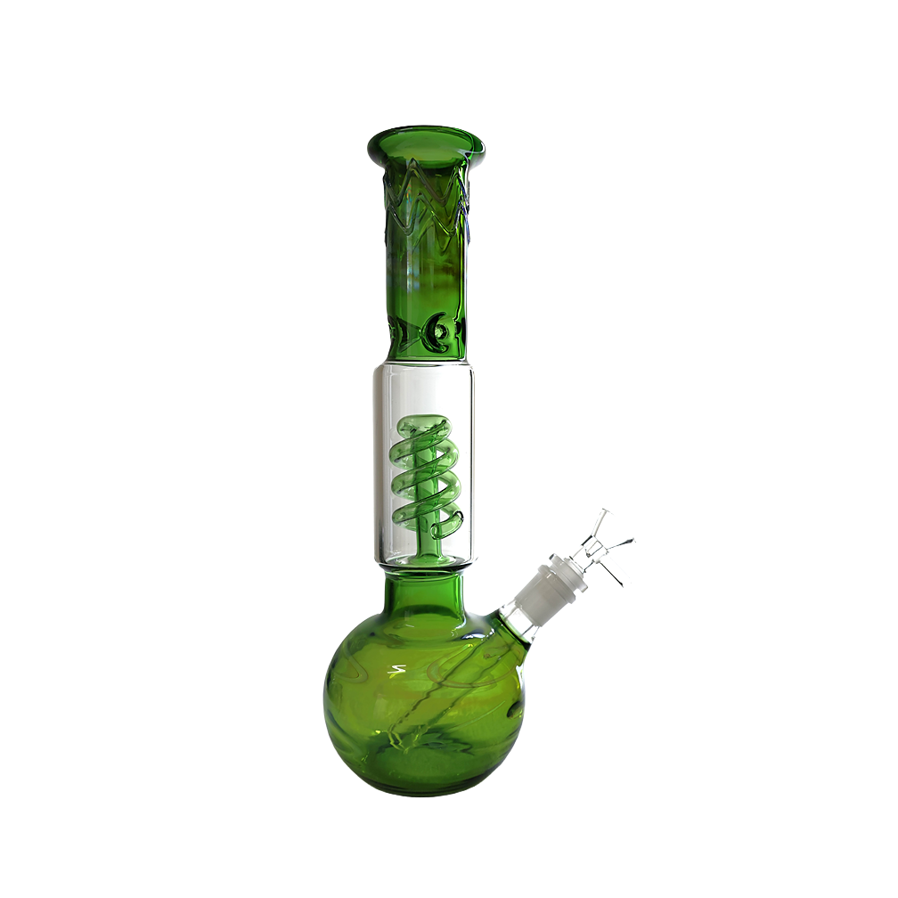 FUMED SPIRAL PERC BEAKER CHEEF GLASS WATER PIPE BONG 11 "