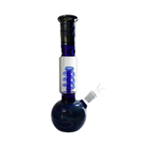 FUMED SPIRAL PERC BEAKER CHEEF GLASS WATER PIPE BONG 11 "