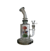 BONG | Bent Neck Mushroom Perc Water Pipe Bong 8"