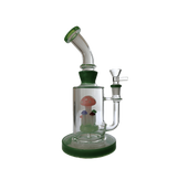 BONG | Bent Neck Mushroom Perc Water Pipe Bong 8"