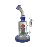 BONG | Bent Neck Mushroom Perc Water Pipe Bong 8"