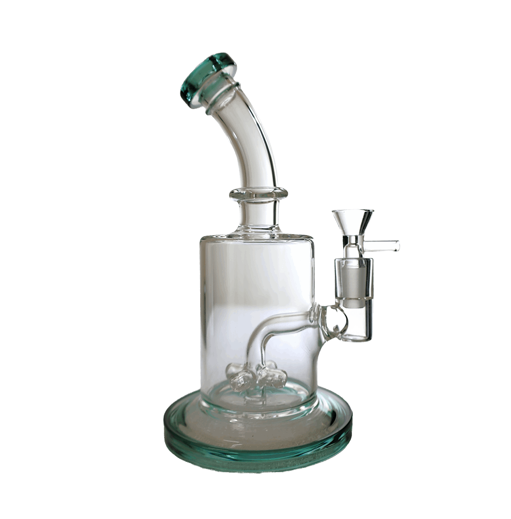 DAB RIG | Glass Bubbler with Showerhead Percolator Dab Rig 7"