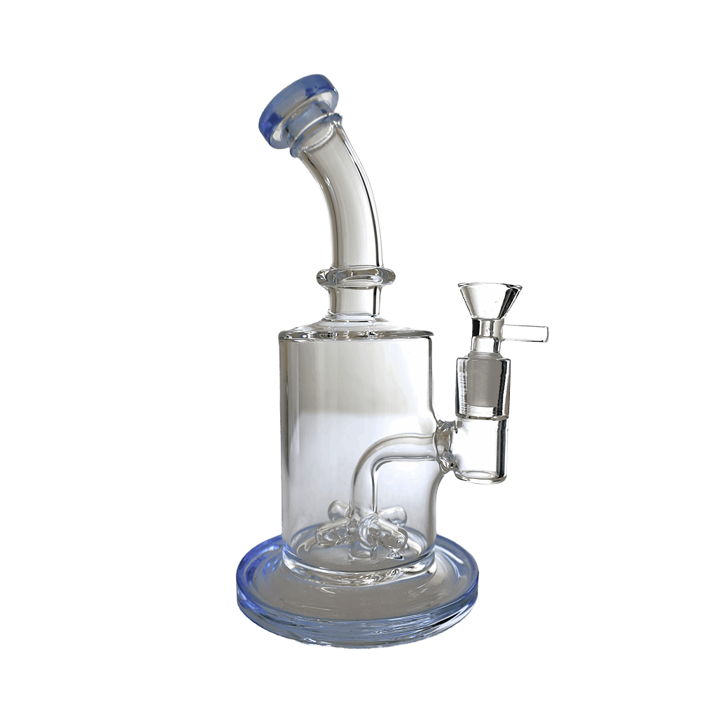 DAB RIG | Glass Bubbler with Showerhead Percolator Dab Rig 7"