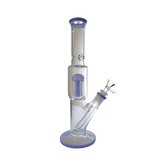 Bong | Straight Tube  W/ 8-arm Tree Perc Bong 12"