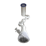 Bong | Flower Design Thick Big Z Shaped Twisted