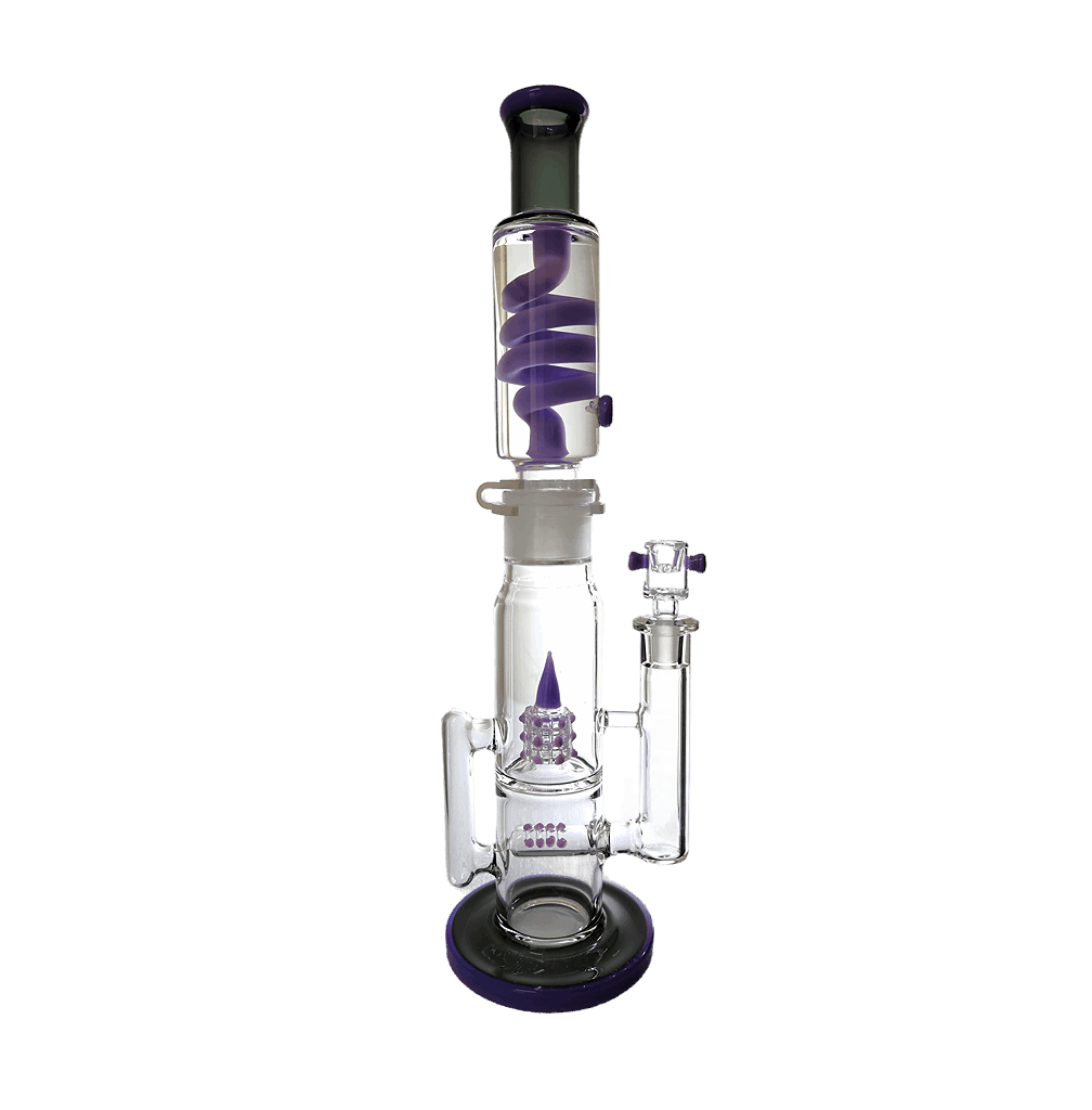 Detachable Freeze Coil Sprinkler Grid Perc Bong