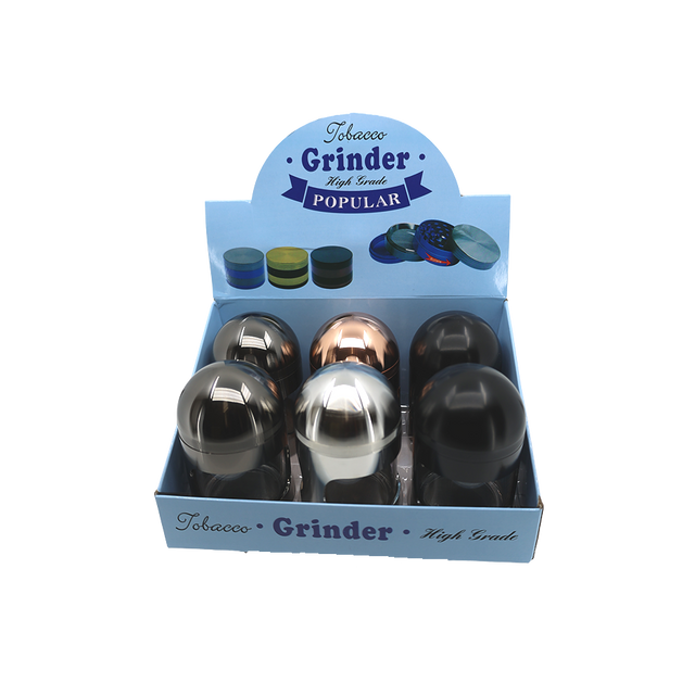 Grinder | 5-Part Dome Top Metal Grinder With Transparent Glass