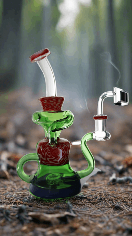 Dab Rig | Candy Colored Twisted Peculator Dab Rig