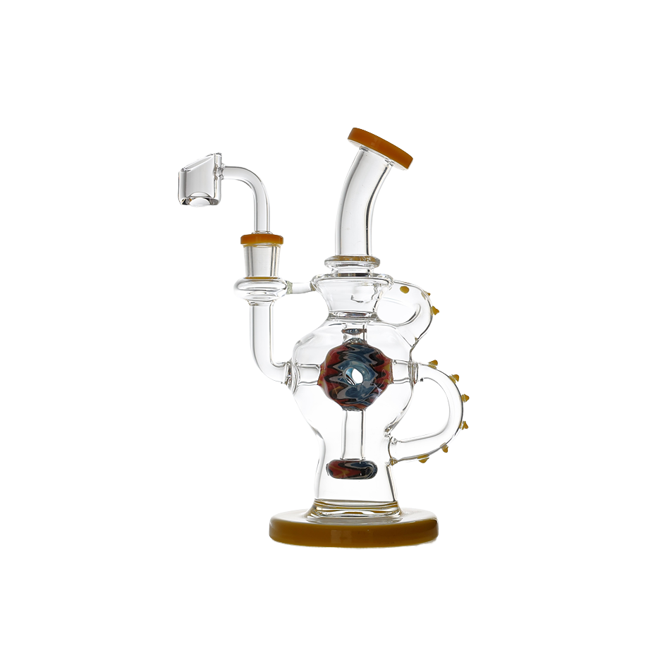 Recycler Glass Water Pipe Dab Rig
