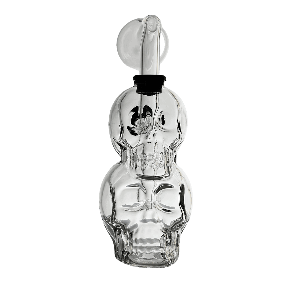 Skull Head Up Head Glass Oil Rig