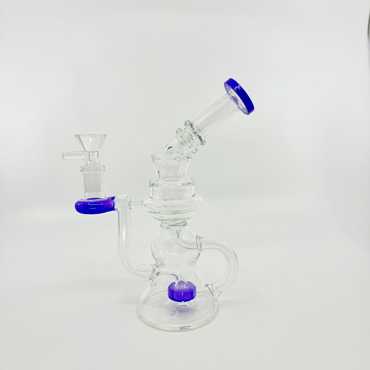 Glass art Dab Rig- Side carve style - SmokeMEGA