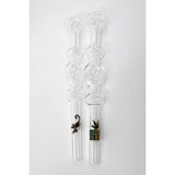 9.5" Four Bubble Glass Oil Burner Clear (Price per pc)