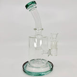 9" Tall Colorful Shower Head Dab Rig - Elevate Your Experience