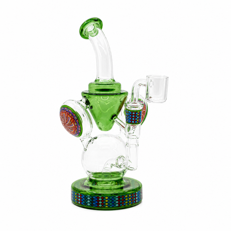9" Dual Recycler Glass Dab Rig