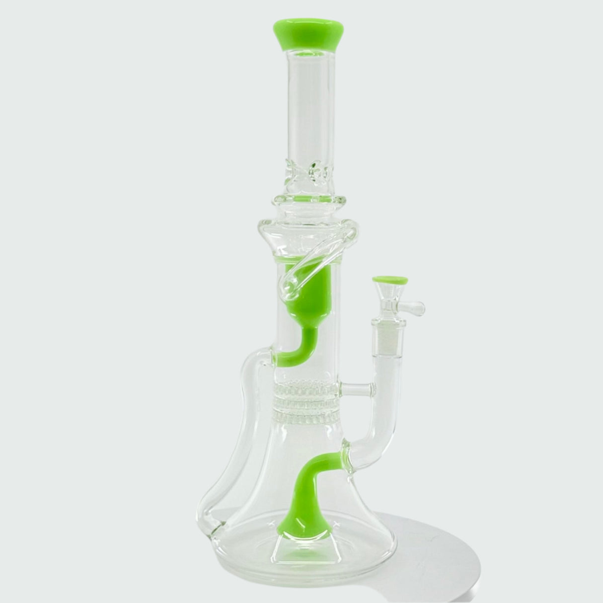 The new 12 inch recycle triples showerhead becker bong - SmokeMEGA