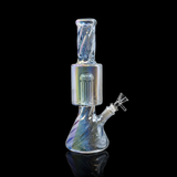 12 Inch Iridescent Spiral Beaker Bong | SmokeMEGA