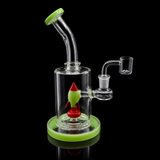 8 Inch Rocket Launch Bent Neck Dab Rig | SmokeMEGA