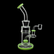 9 Inch Curved Neck Showerhead Dab Rig | SmokeMEGA