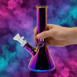 ALL NEW Metallic Beaker Bong - 8" Premium Design for Enhanced Experience