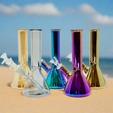 ALL NEW Metallic Beaker Bong - 8" Premium Design for Enhanced Experience