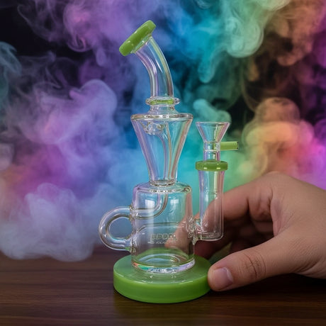 Adorable Inline Recycle Dab Rig | Compact & Stylish Design - SmokeMEGA