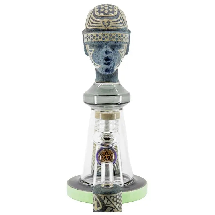 Ancient Head Egypt Style Glass Water Pipe