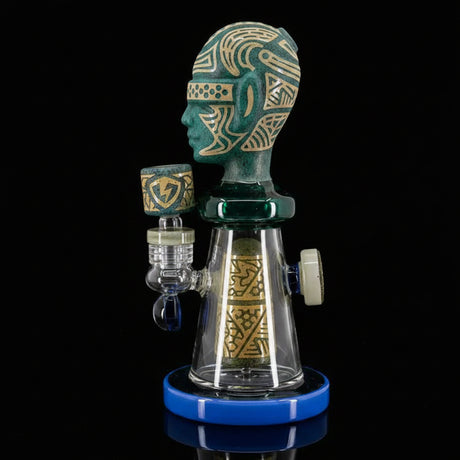 Ancient Head Egypt Style Glass Water Pipe - SmokeMEGA