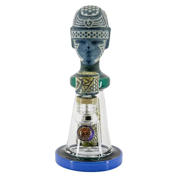 Ancient Head Egypt Style Glass Water Pipe