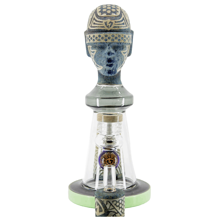 Ancient Head Egypt Style Glass Water Pipe