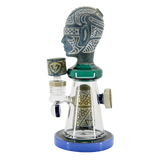 Ancient Head Egypt Style Glass Water Pipe