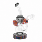 9" Dual Recycler Glass Dab Rig