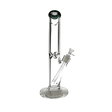 Glass water bong, 14-inch refined straight shooter, sleek design, high-quality glass.