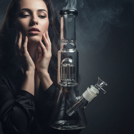 BONG | 10 Arm Perc Beaker Water Pipe Bong 12"