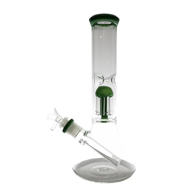 11" Jellyfish Perc Beaker Water Pipe with glass beaker design and filtration system.