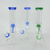 BONG | 11" JELLYFISH PERC BEAKER WATER PIPE (NEW)
