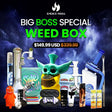 Big Boss Special Weed Box with premium bongs and rigs for ultimate smoking experience.