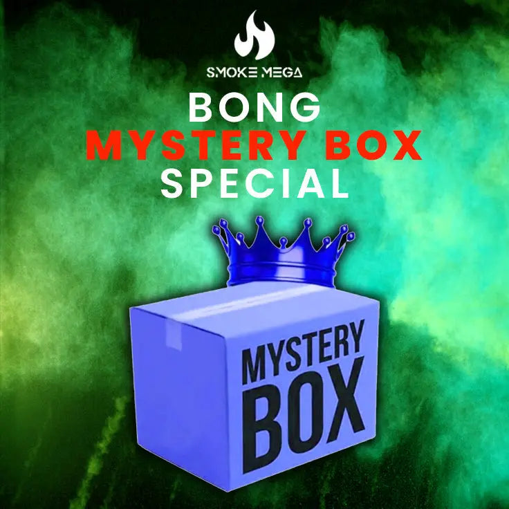 Bong Mystery Box SPECIAL Edition with surprise smoking accessories and unique designs.