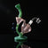 Bong | Handmade Recycler Heart Shape Bong 8"