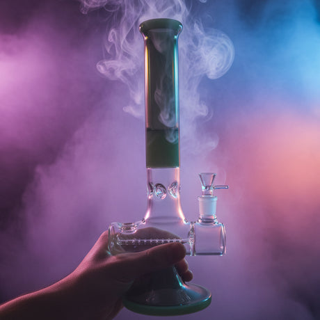 Bong | Quintuple Showerhead Inline Perc Bong 16"