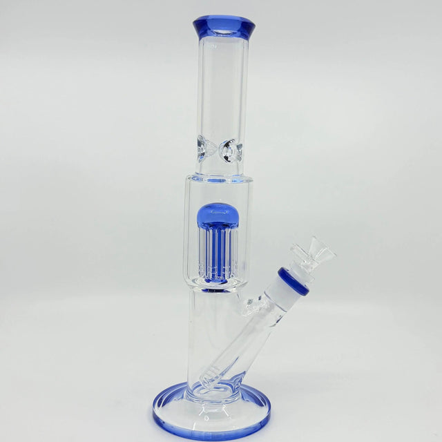 Bong | Straight Tube  W/ 8-arm Tree Perc Bong 12"