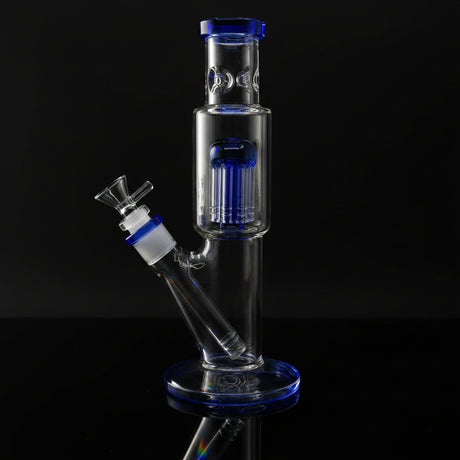 Bong | Straight Tube  W/ 8-arm Tree Perc Bong 12"