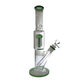 Bong | Straight Tube  W/ 8-arm Tree Perc Bong 12"