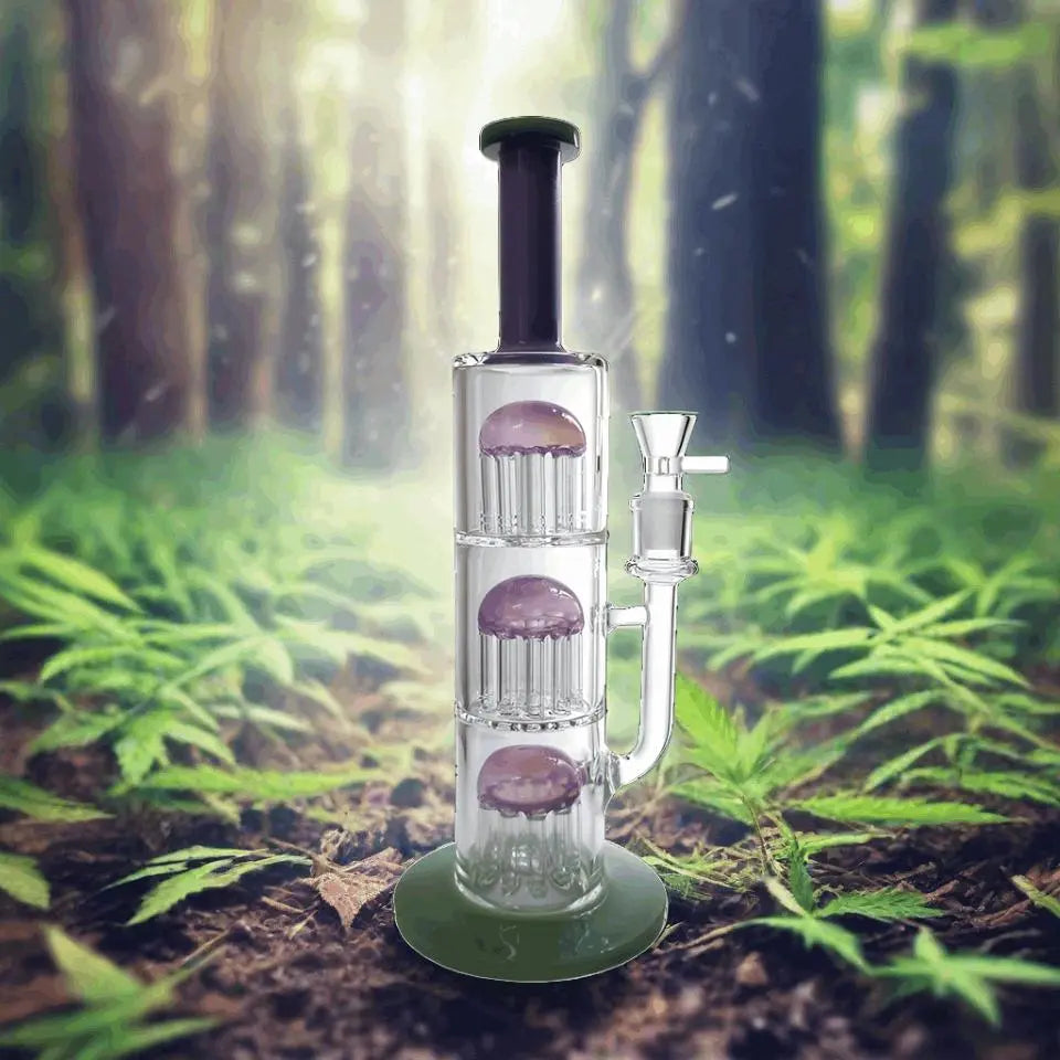 Three Tree Perc Bong 13-inch with sleek design and durable construction for smooth filtration.