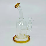 Brand Name 9" Tank Bubbler – Cross Inline Dab Rig for Ultimate Experience