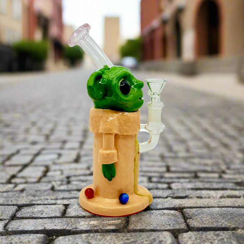 Brand Name Baby Yoda Heady Inspired Dab Rig - All-New 8" Design