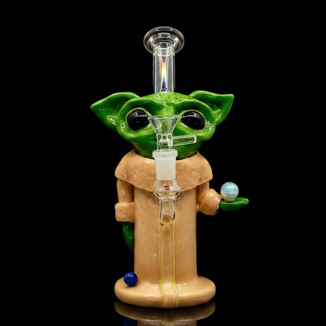 Brand Name Baby Yoda Heady Inspired Dab Rig - All-New 8" Design