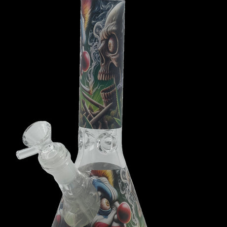 Joker bong 10 inch with new ghost design, sleek and exclusive.